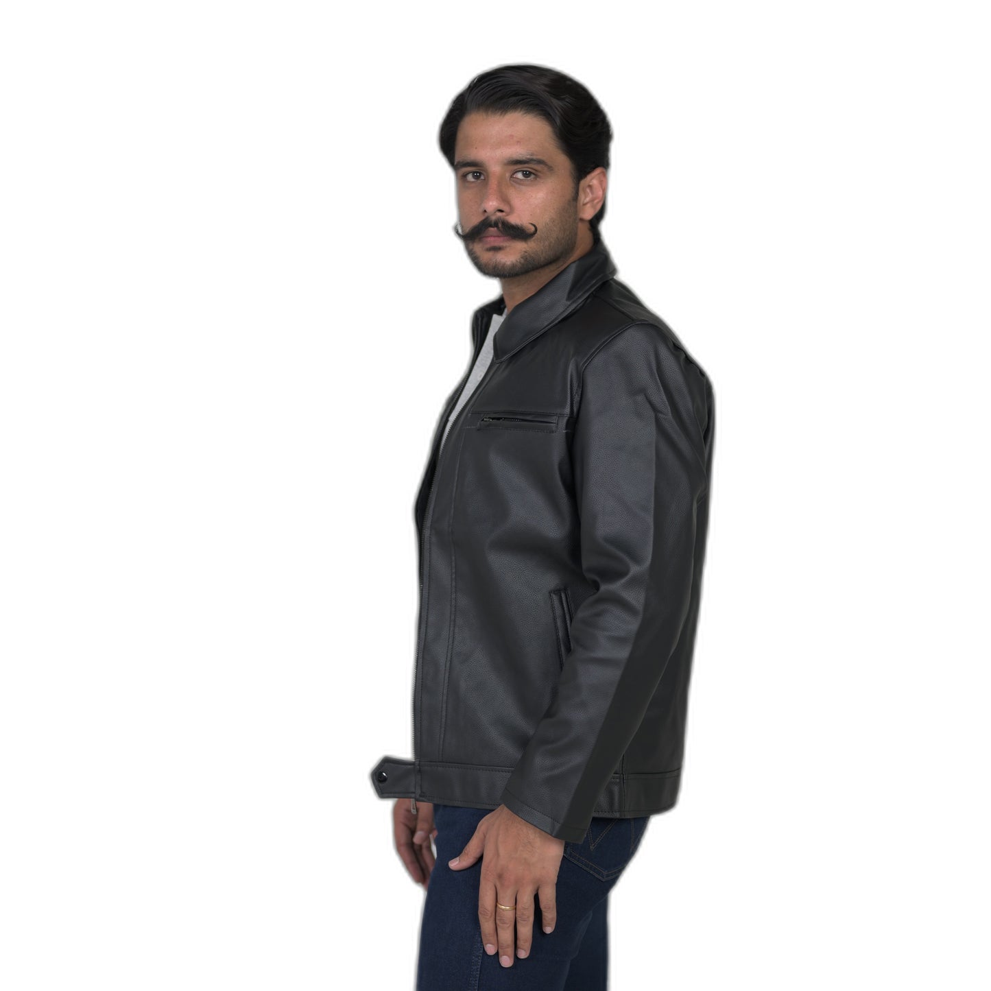 Chester Zip Leather Jacket