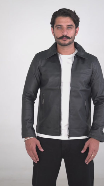 Chester Zip Leather Jacket